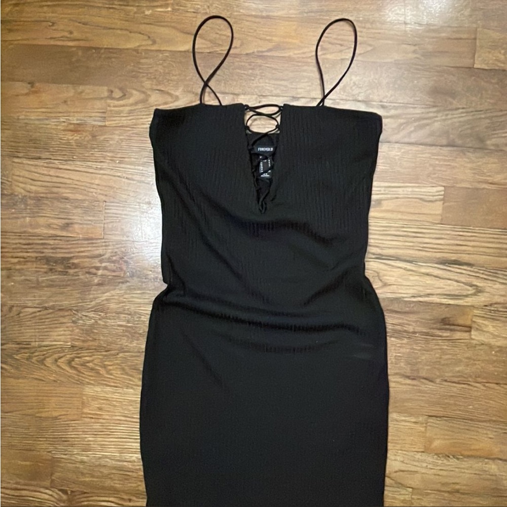 Mini black dress